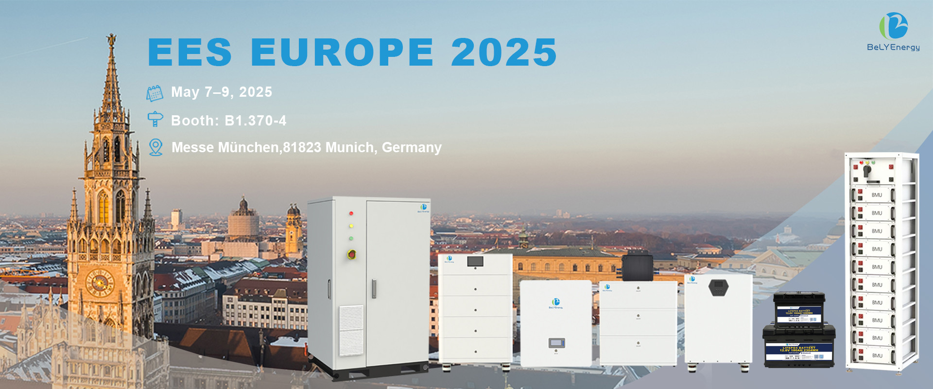 Blog perusahaan terbaru tentang Bely Energy Showcase di EES Europe 2025 di Munich