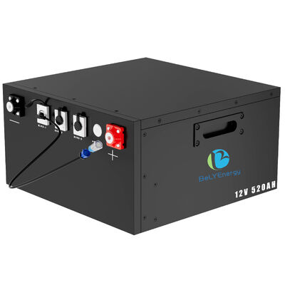 IP54 perlindungan kandang 12V520Ah LiFePo4 baterai isi ulang cocok untuk perjalanan karavan camper