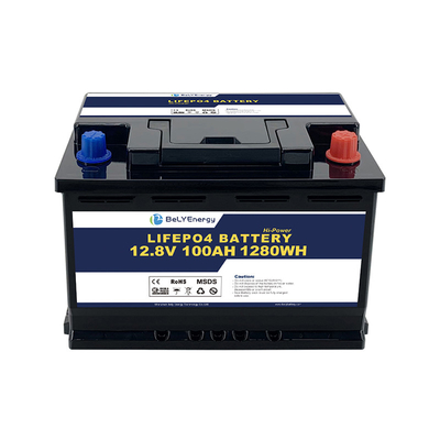 Beli Bluetooth 12V 100AH LiFePo4 Baterai Pemanasan Diri Untuk Sistem Energi Surya 100% DOD online manufacture