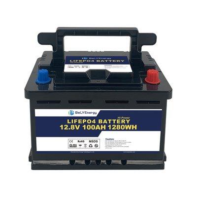 Beli Baterai Bluetooth Bely Deep Cycle Isi Ulang 12V 100AH ​​Untuk Kereta Golf RV online manufacture