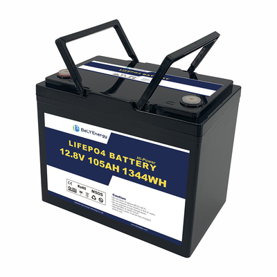 Beli Diisi ulang 105AH 12V LiFePo4 Baterai Deep Cycle Untuk Sistem Tenaga Surya UPS online manufacture