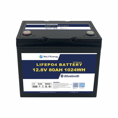 Beli Energi LiFePO4 Lithium Baterai 12V80Ah Perlindungan Over Voltage 14,6V online manufacture
