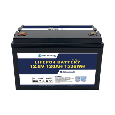 Beli Low Self Discharge 3000 Siklus Baterai Litium Surya Dengan Kasus ABS 12.8V120Ah online manufacture