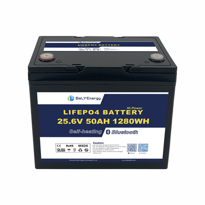 Beli 24V 50AH LiFePO4 Baterai Lithium Kapal Laut Dengan BT dan pemanasan online manufacture