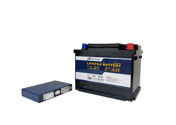 Beli Baterai LiFePo4 12 Volt 80 Amp Jam Isi Ulang Untuk Sistem Tenaga Surya online manufacture