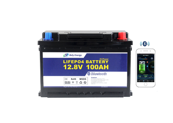 Beli Baterai Deep Cycle Bluetooth Lithium Ion Lifepo4 12v 100ah online manufacture