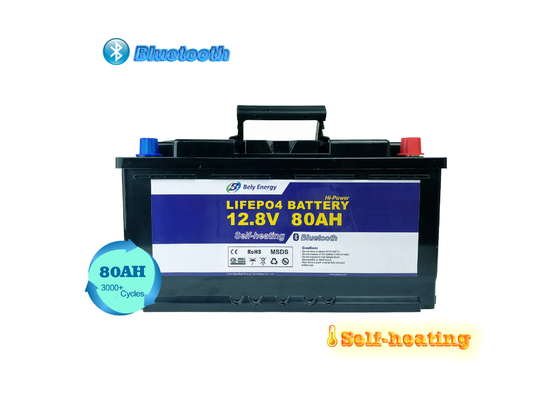 Beli Baterai Lithium Iron Phosphate Bluetooth Grade A 12V 80Ah Untuk Robot online manufacture