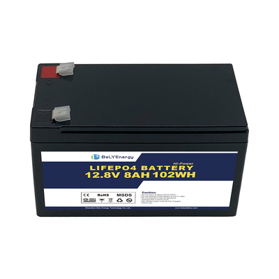 Baterai portabel 12V 8AH LiFePo4 Untuk Stasiun Komunikasi RV Elektronik Konsumen