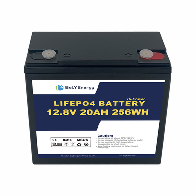 Bely Energy Lebih dari 80% DoD 12V 20AH LiFePo4 Baterai Untuk penyimpanan energi / Golf Carts