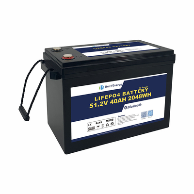 Bely Energy 5000 Siklus 40AH 48V LiFePO4 Baterai Untuk Yachit 100% DOD Penggunaan surya