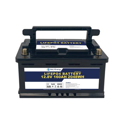 Berat Ringan 160AH 12V Baterai LiFePo4 Untuk Stasiun Basis Penyimpanan Energi