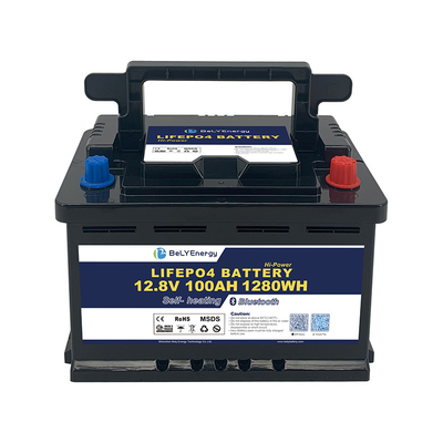 LiFePO4 ABS Case Baterai Lithium 12,8V dengan Sel Pengimbangan Tegangan 3,5V