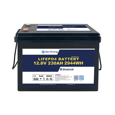Kapasitas besar Keamanan ramah lingkungan Baterai lithium 12V 230Ah