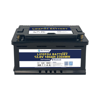 Kasus DIN H8 12V 180AH LiFePO4 Baterai Lithium Dengan BT Dan Pemanasan Sendiri