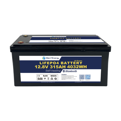 LiFePO4 Lithium Baterai 12V 315AH Dengan BT Dan Pemanasan Sendiri Untuk RV Caravan