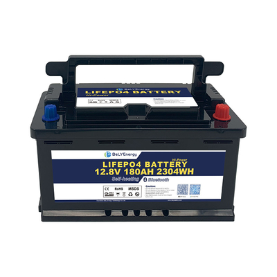 Baterai 12V LiFePO4 dengan casing H8 DIN dan Smart BMS dengan Bluetooth dan pemanasan diri untuk pengisian suhu rendah