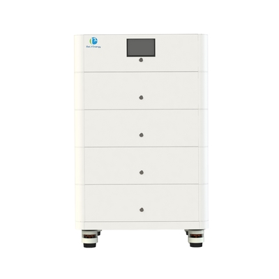 Baterai LiFePO4 yang dapat ditumpuk 48V200Ah untuk sistem tenaga surya dengan komunikasi RS485/CAN dan indikator LCD