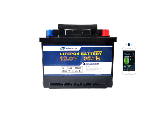 Yacht 12V 80AH Baterai Li Ion Fosfat Mengendarai Motor Baterai Lithium Roda Tiga Listrik