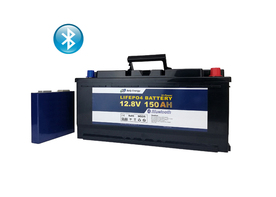 12 Voltase 150Ah Baterai Lithium Bluetooth Lampu Jalan Baterai Polimer Lifepo4